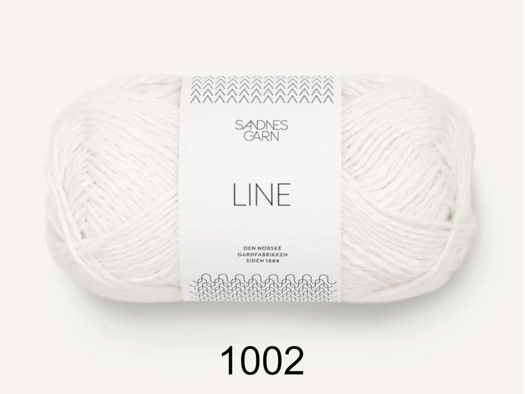 Line is a cotton, viscose, and linen yarn from Sandnes Garn