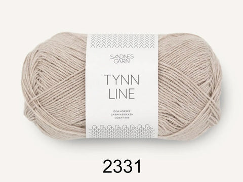 Tynn Line yarn from Sandnes Garn is a blend of cotton, viscose and linen