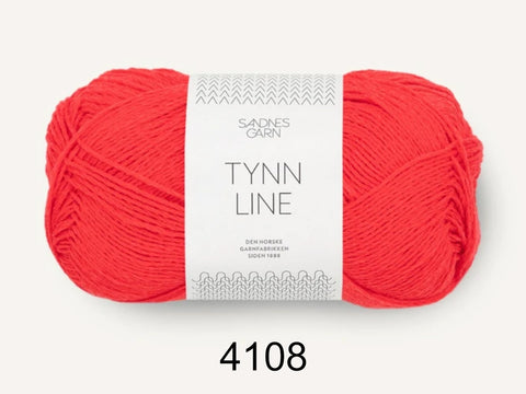 Tynn Line yarn from Sandnes Garn is a blend of cotton, viscose and linen