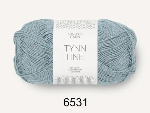 Tynn Line yarn from Sandnes Garn is a blend of cotton, viscose and linen