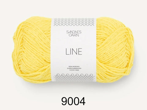 Line is a cotton, viscose, and linen yarn from Sandnes Garn