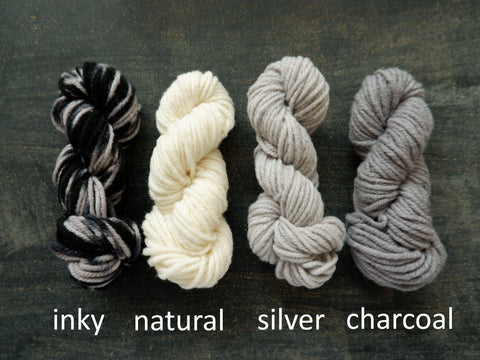 Canadian hand dyed wool from Fleece Artist . Woolen Wonder in mini skeins