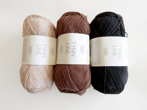 Tynn Line yarn from Sandnes Garn is a blend of cotton, viscose and linen