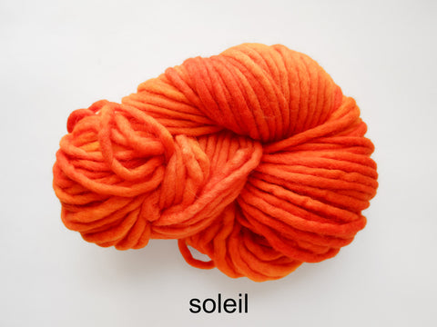 Flouf is a super bulky, merino yarn, made by Canadian hand dyer Fleece Artist
