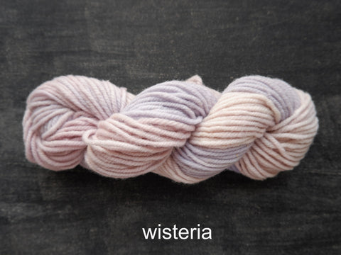 Canadian, hand dyed yarn from Fleece Artist. Woolen Wonder 50 grams
