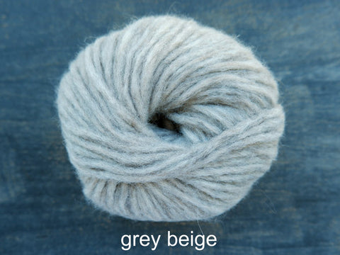 Wish from Drops Yarn is a Alpaca, Merino, Cotton, Bulky-sized  yarn. Grey Beige
