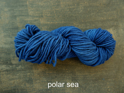 Canadian, hand dyed yarn from Fleece Artist. Woolen Wonder 50 grams