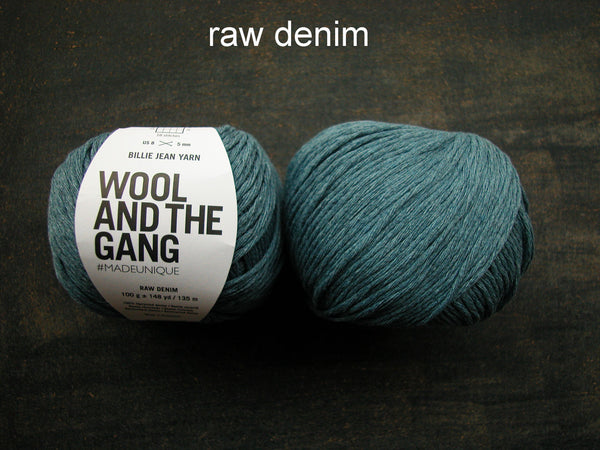 Billie Jean Yarn-Upcycled Denim, by Wool and the Gang – Sweet Pea Fiber
