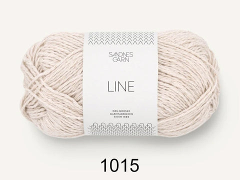 Line is a cotton, viscose, and linen yarn from Sandnes Garn 