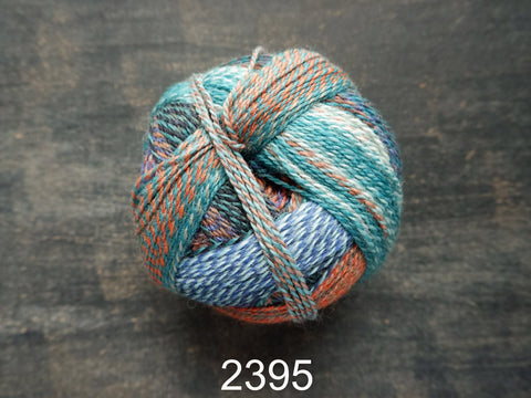 Zauberball Crazy is a self patterning sock yarn 