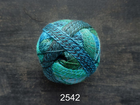 Zauberball Crazy is a self patterning sock yarn 