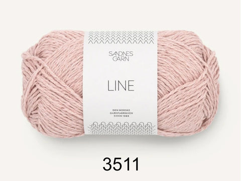 Line is a cotton, viscose, and linen yarn from Sandnes Garn 