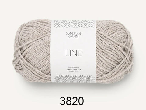 Line is a cotton, viscose, and linen yarn from Sandnes Garn 