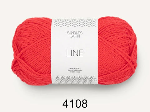 Line is a cotton, viscose, and linen yarn from Sandnes Garn 