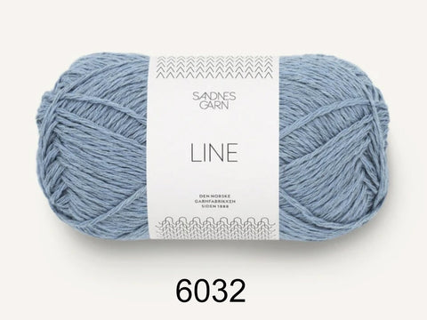 Line is a cotton, viscose, and linen yarn from Sandnes Garn 