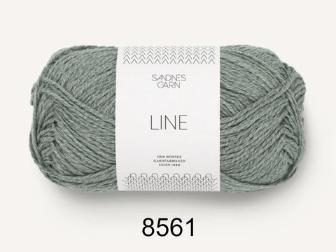 Line is a cotton, viscose, and linen yarn from Sandnes Garn 