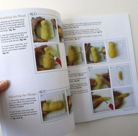 Needle Felting Pooh Bear and Friends