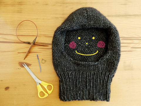 Learn beginner knitting skills while making a Balaclava at The Knit Cafe in Toronto.