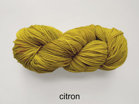 Lichen and Lace Merino  Worsted,  hand dyed yarn, made in Canada