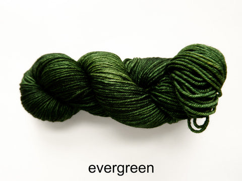 Lichen and Lace Merino  Worsted,  hand dyed yarn, made in Canada