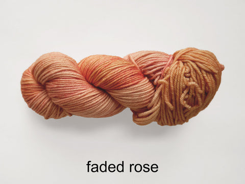 Lichen and Lace Merino  Worsted,  hand dyed yarn, made in Canada