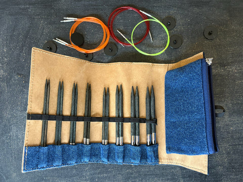 Indigo Wood Interchangeable Needle Set