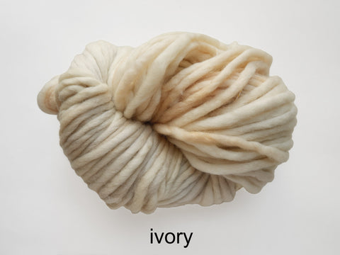 Flouf is a super bulky, merino yarn, made by Canadian hand dyer Fleece Artist 