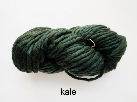Flouf is a super bulky, merino yarn, made by Canadian hand dyer Fleece Artist 