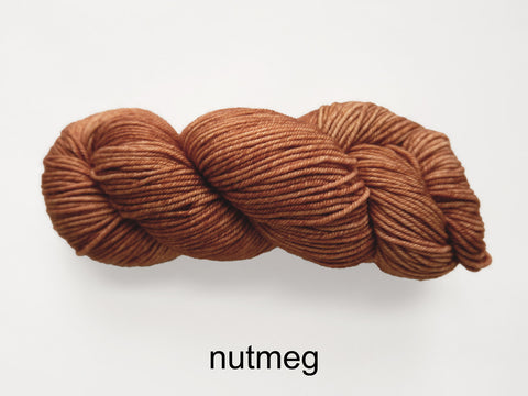 Lichen and Lace Merino  Worsted,  hand dyed yarn, made in Canada