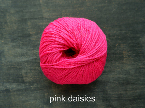 Knitting For Olive Heavy Merino Pink Daisies
