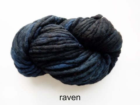 Flouf is a super bulky, merino yarn, made by Canadian hand dyer Fleece Artist 