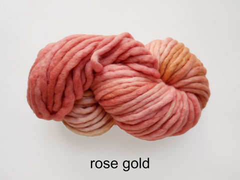 Flouf is a super bulky, merino yarn, made by Canadian hand dyer Fleece Artist 