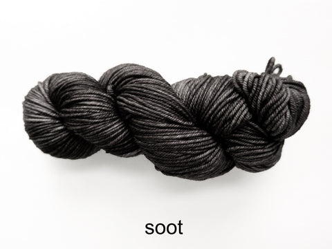 Lichen and Lace Merino  Worsted,  hand dyed yarn, made in Canada