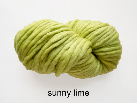 Flouf is a super bulky, merino yarn, made by Canadian hand dyer Fleece Artist 