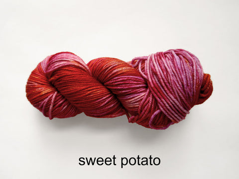 Lichen and Lace Merino  Worsted,  hand dyed yarn, made in Canada