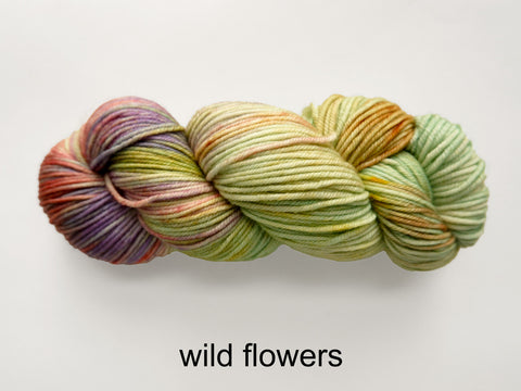 Lichen and Lace Merino  Worsted,  hand dyed yarn, made in Canada