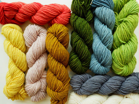 Woolen Wonder is a Canadian made yarn, hand dyed by The Fleece Artist, available at The Knit Cafe in Toronto