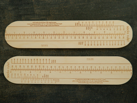 Socks Rule! Ruler for measuring socks