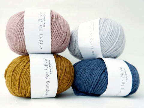 Knitting For Olive's Heavy Merino is a worsted weight yarn