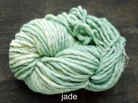 Flouf is a super bulky, merino yarn, made by Canadian hand dyer Fleece Artist 