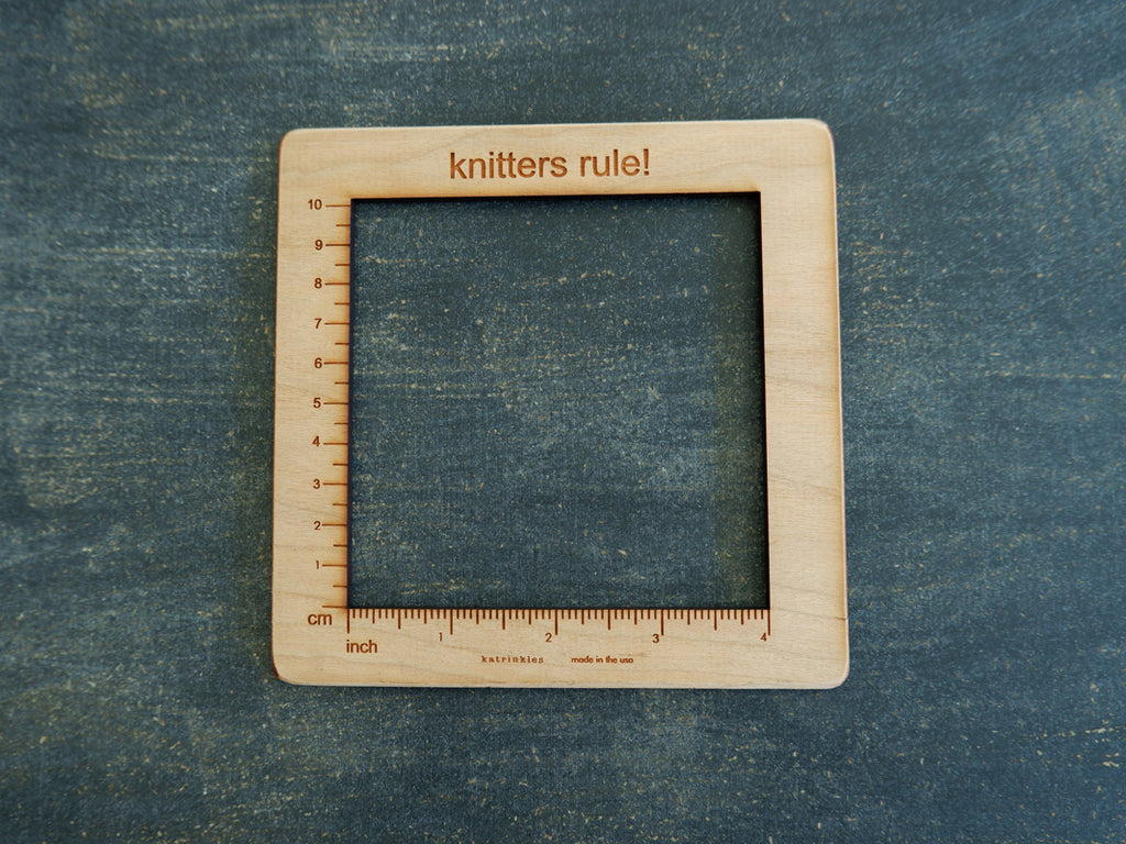 Gauge Swatch Ruler by Katrinkles