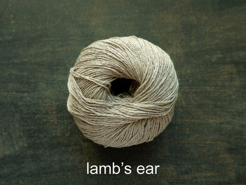 Knitting For Olive Pure Silk yarn. Lamb's Ear