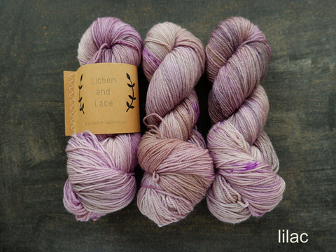 Lichen and Lace 80/20 hand dyed sock yarn made in Canada