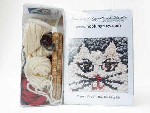 Rug Hooking Kit by Deanne Fitzpatrick Meow