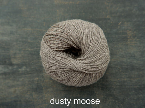 Knitting For Olive Merino. A fine fingering weight yarn. Dusty Moose