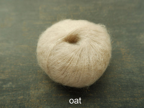 Knitting For Olive Silk Mohair yarn. Oat