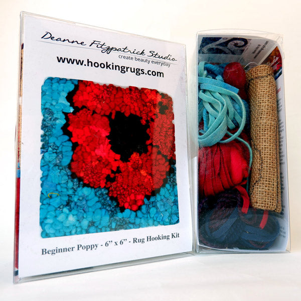 Rug Hooking Kit by Deanne Fitzpatrick Poppy