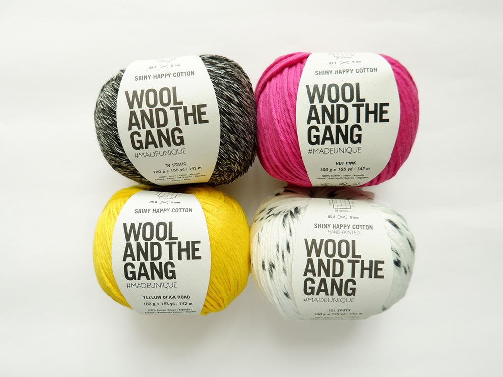 Wool and the Gang Shiny Happy Cotton 18 Cinder Black
