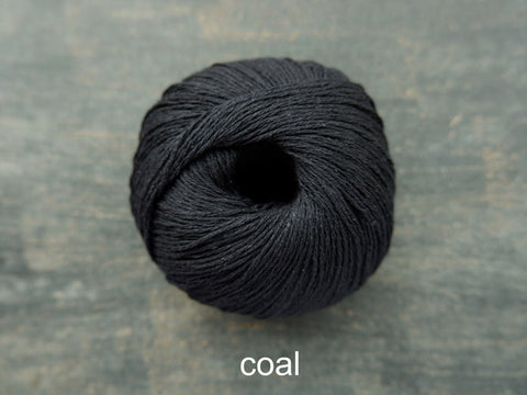 Knitting For Olve Pure  Silk yarn. Coal
