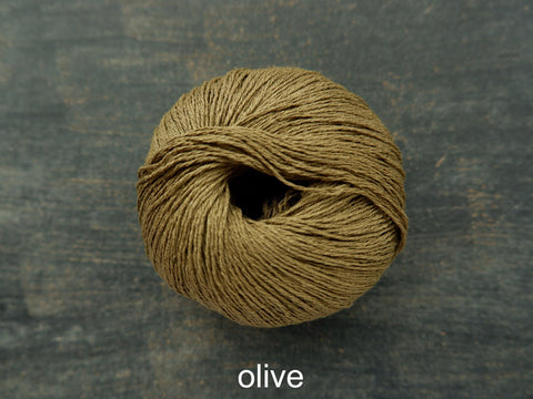 Knitting For Olve Pure  Silk yarn. Olive